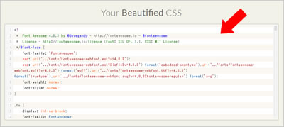 Your Beautified CSS
